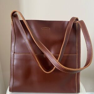 Thick Leather Shoulder Bag